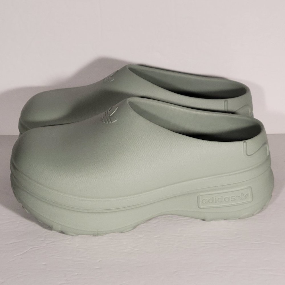Adidas Adifom Stan Smith Mule Silver Green Women’s Size 7 Slides IE7053 Sneakers